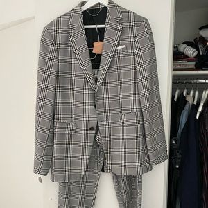 Zara Checkered Mens Suit